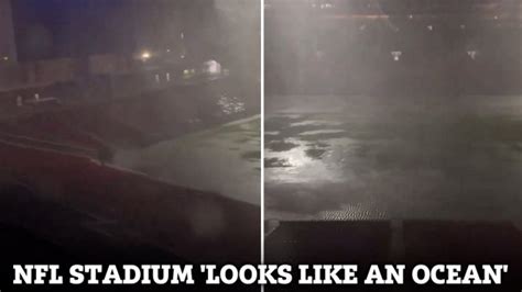 Tampa Bay Buccaneers stadium underwater with wild footage showing it ...