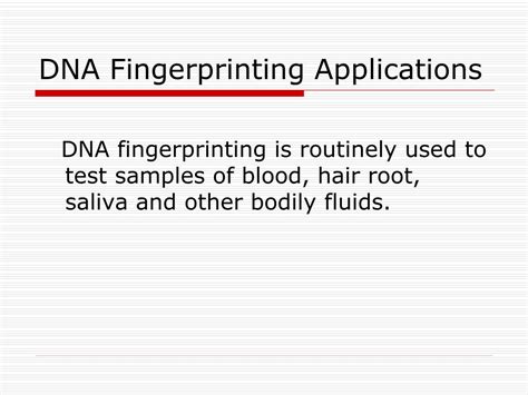 PPT - DNA Fingerprinting PowerPoint Presentation, free download - ID ...