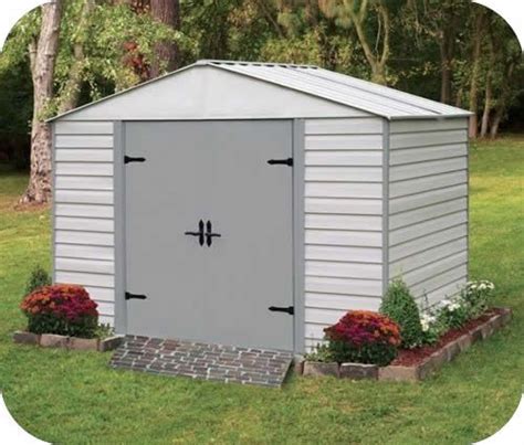 Arrow 8x5 Viking Vinyl Coated Steel Shed Kit (VVCS85) | Steel storage sheds, Steel sheds, Shed ...