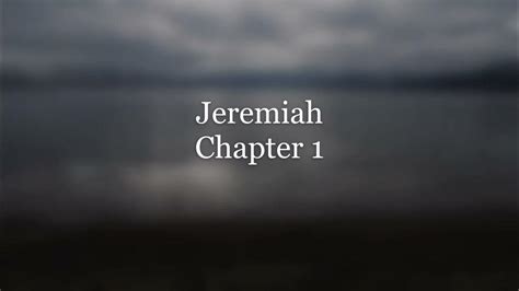 The Book of Jeremiah Chapter 1 - New King James Version (NKJV) - Audio Bible - YouTube