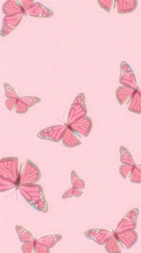 Cute Aesthetic Pink Butterfly Wallpapers - Wallpaper Cave Pink Wallpaper Backgrounds, Iconic ...