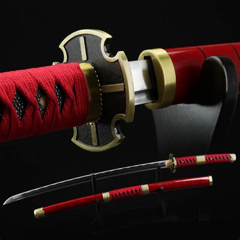 One Piece Roronoa Zoro Sandai Kitetsu 1045 Carbon Steel Katana Samurai Swords - TrueKatana ...