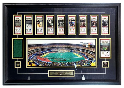 Lot - Three Rivers Stadium Framed Memorabilia