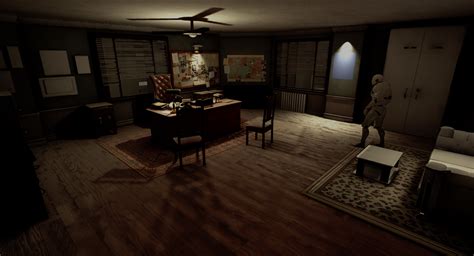 WIP Detective room, reviving this old scene I started 2 years back ...