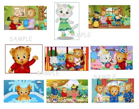 9 Daniel Tiger Stickers, Birthday Party Favors, Labels, Decals, Rewards ...