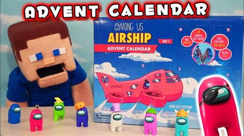 Among Us Advent Calendar: Exclusive Figures HUGE Crewmate Unboxing ...