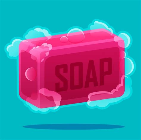 Premium Vector | Soap bar cartoon icon illustration