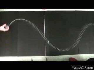 Transverse Waves on a Slinky on Make a GIF