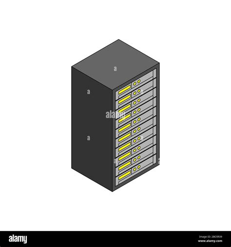 Server cartoon isolated. Network Data center Computer Stock Vector Image & Art - Alamy