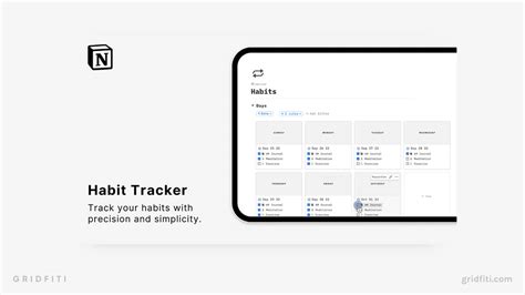 Notion habit tracker template - ratemydenis