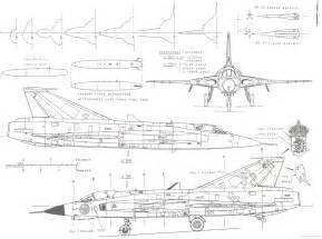 Saab 35 Draken Blueprint - Download free blueprint for 3D modeling