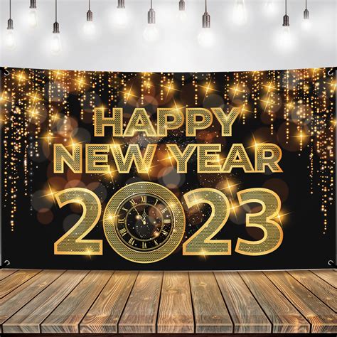 Snapklik.com : Large Happy New Year Banner 2025 - New Year Backdrop ...