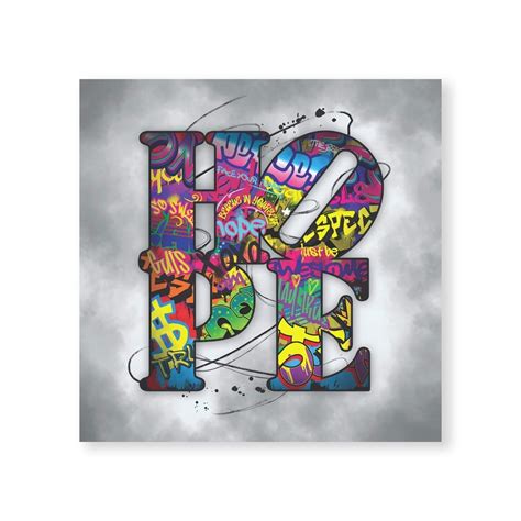 Graffiti Hope Canvas – ClockCanvas