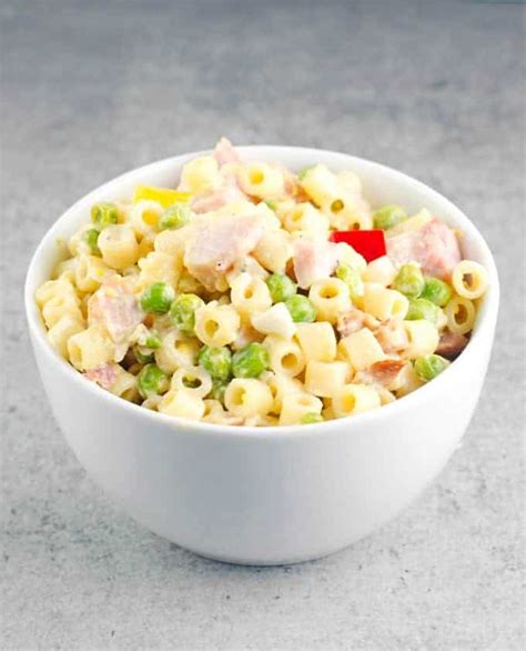 Pasta Salad With Peas And Ham Recipe