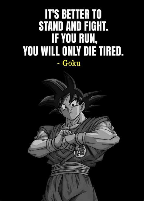 Goku Quotes posters & prints by Herry Gunawan - Printler