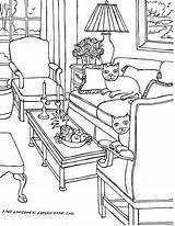 Living Room Coloring Pages At GetColoringscom  Free Printable sketch template
