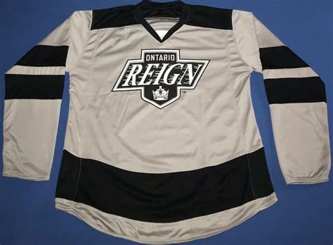 Ontario Reign Hockey Jersey Embroidery Stitched Customize any number ...