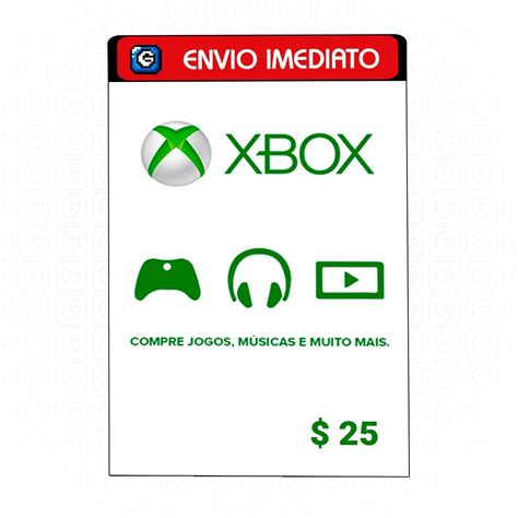 Microsoft Gift Points Card Cartão Xbox Live $ 25 Dólares Usa - R$ 132,99 em Mercado Livre