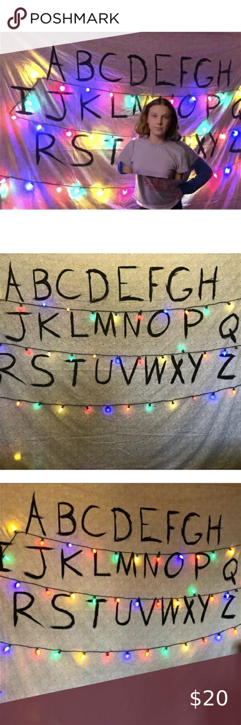 Homemade Stranger Things Wall Hanging - Alphabet | Stranger things wall, Stranger things, Wall ...