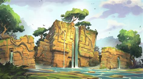 Jungle Temple, Andrew Bosley on ArtStation at https://www.artstation ...