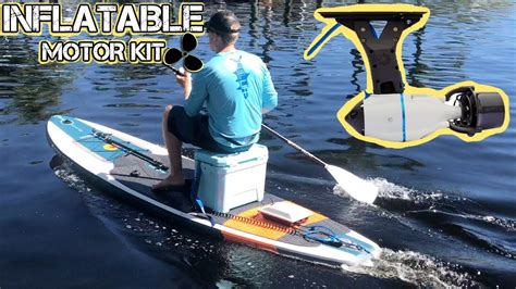 Motorized Paddle Board (iSUP) - Fin Motor Mount - YouTube