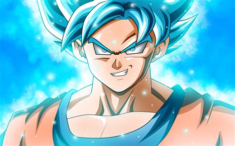 Download wallpapers 4k, Son Goku, blue fire, Super Saiyan Blue, 2019 ...