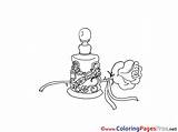Perfume Bottle Coloring Page Sketch sketch template