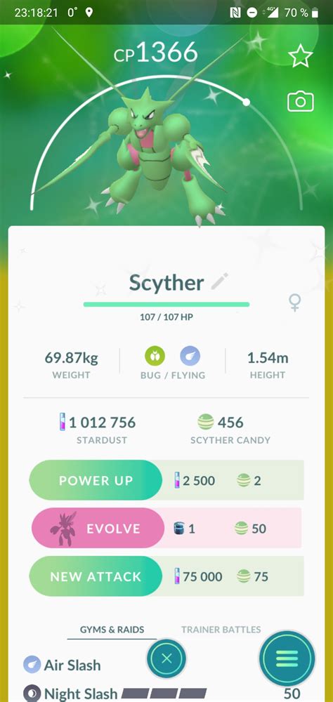 Shiny Scyther! : r/TheSilphRoad