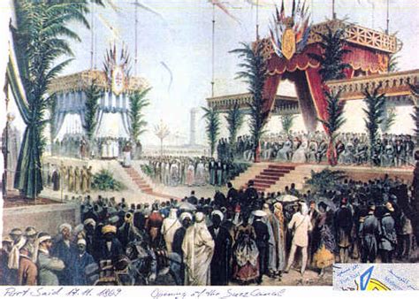 1869 Opening of the Suez Canal at Port Said