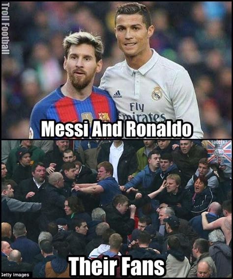 Tag a Cristiano Ronaldo and Leo Messi fan who always fight #soccermemes ...