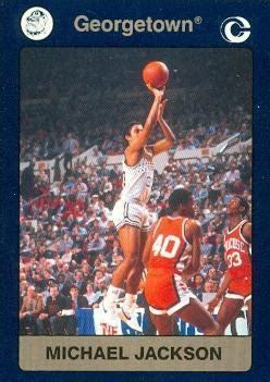 Autograph Warehouse 101933 Michael Jackson Basketball Card Georgetown ...