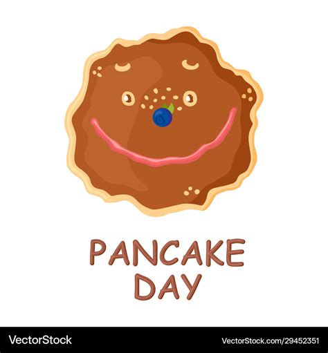 Pancake day card Royalty Free Vector Image - VectorStock