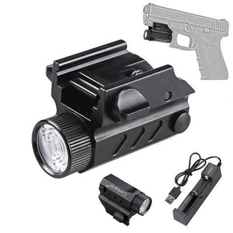 Buy HECLOUD Tactical Handgun Flashlight , 550 Lumens Waterproof ...