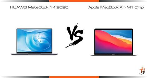 Compare HUAWEI MateBook 14 2020 vs Apple MacBook Air M1 Chip specs and Malaysia price | laptop ...