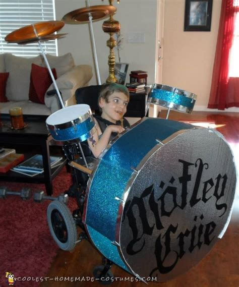 Awesome Homemade Drummer Wheelchair Costume