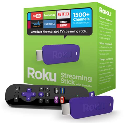 Roku® Streaming Stick® offers all the channels through HDMI