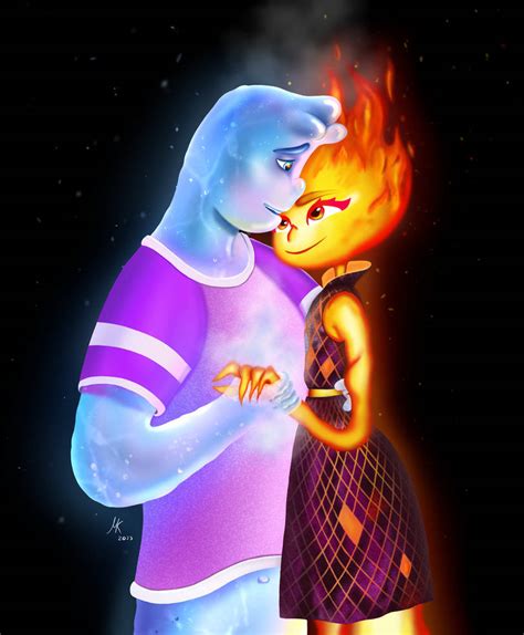 Wade and Ember - Elemental by Gliruhin on DeviantArt