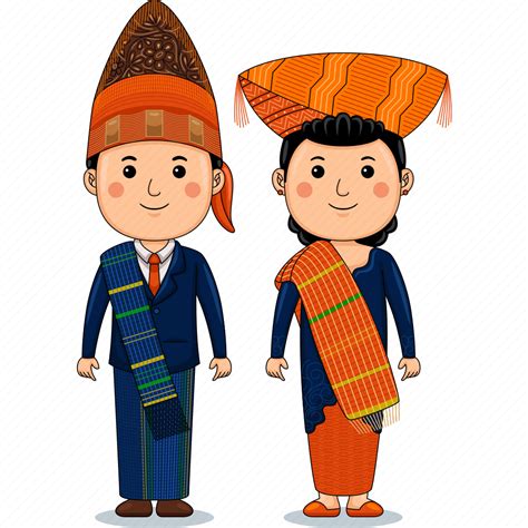 Traditional, north, sumatra, batak, simalungun, clothes, boy icon ...