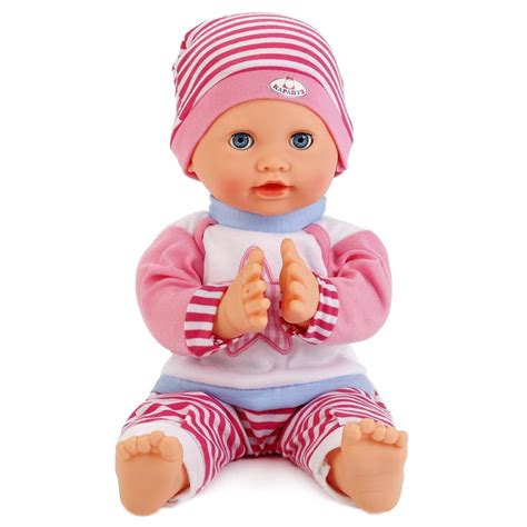 Smart Doll Newborn Baby Clapping Interactive Talking Doll 14.2-inch Baby Interactive Doll ...