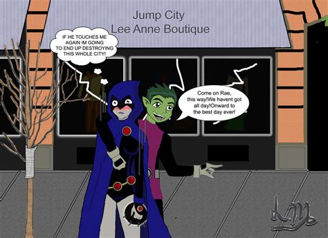 Beastboy and Raven by lesliemint on DeviantArt