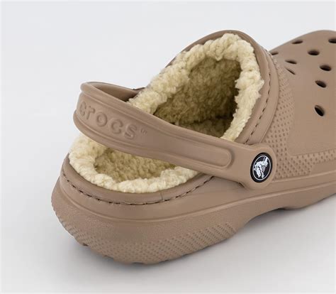 Crocs Classic Lined Crocs Mushroom Bone - Flat Shoes for Women