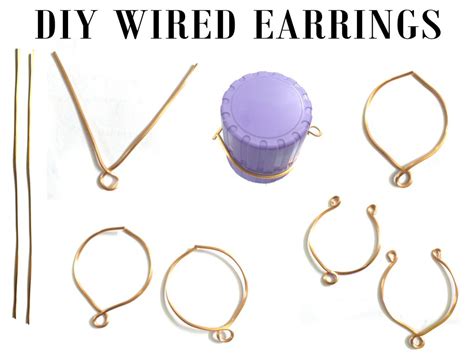 DIY wired earrings in blue tutorial | Jewels of Sayuri