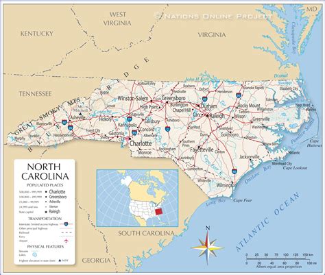 Maps: Map North Carolina