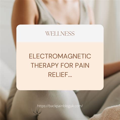 ELECTROMAGNETIC THERAPY FOR PAIN RELIEF… – BACK PAIN BLOG UK…