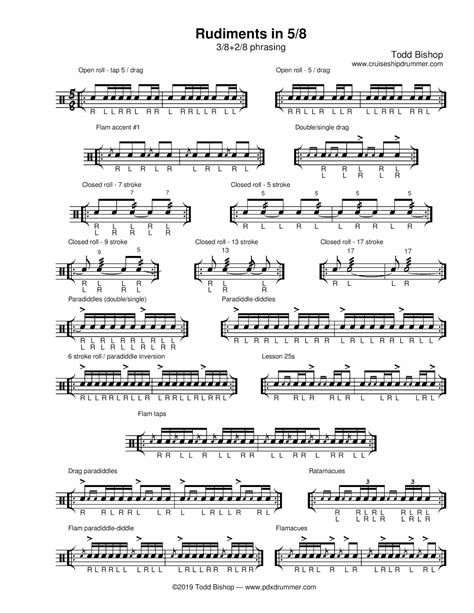 Cruise Ship Drummer!: Rudiments in 5/8