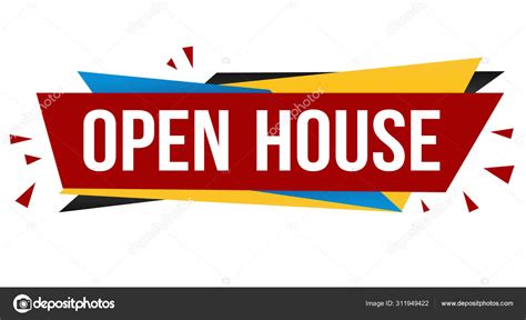 Open house banner design Stock Vector Image by ©roxanabalint #311949422