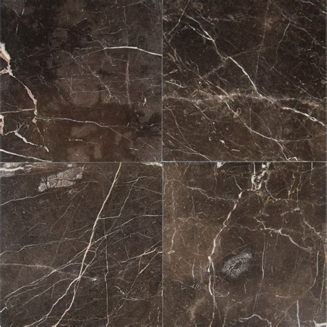 Frontier Brown 12X12 Polished Marble Floor and Wall Tile - Tilesbay.com