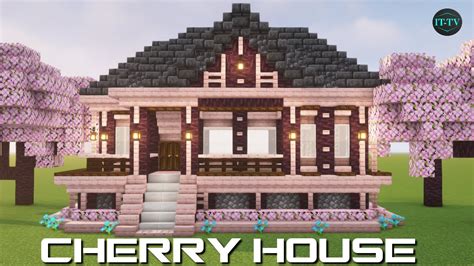 Building A CHERRY BLOSSOM HOUSE In Minecraft - TUTORIAL - YouTube