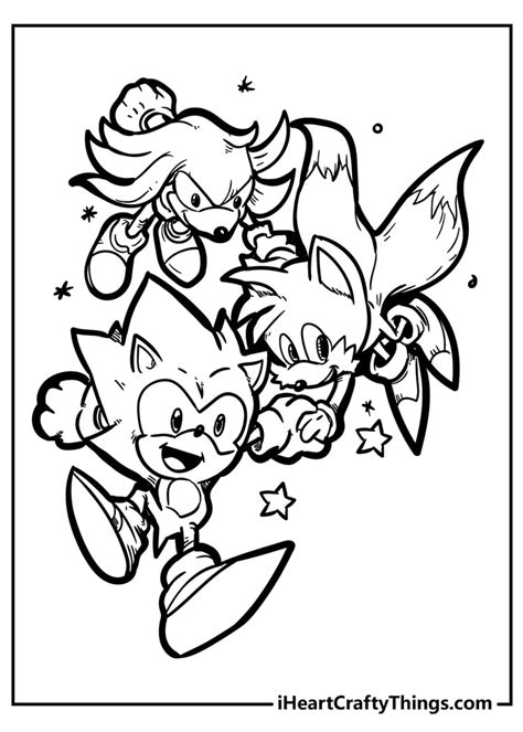 Printable Sonic The Hedgehog Coloring Pages, Easy Sonic Coloring Pages ...