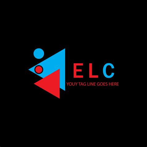 ELC letter logo creative design with vector graphic 7887440 Vector Art ...